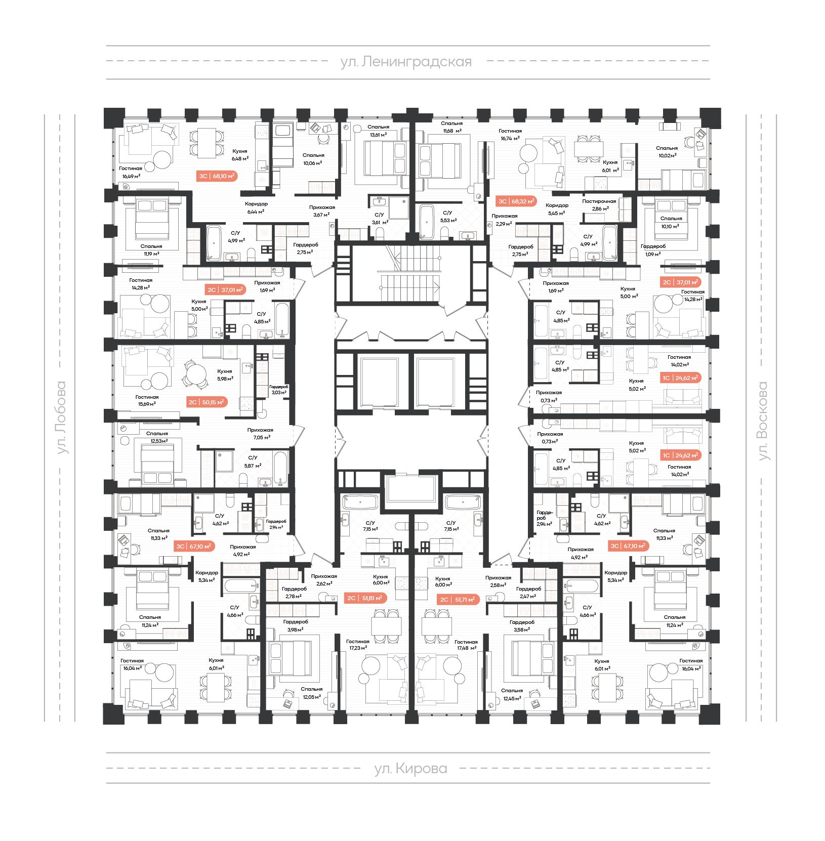 Студия 26,37&nbsp;м² — изображение 2