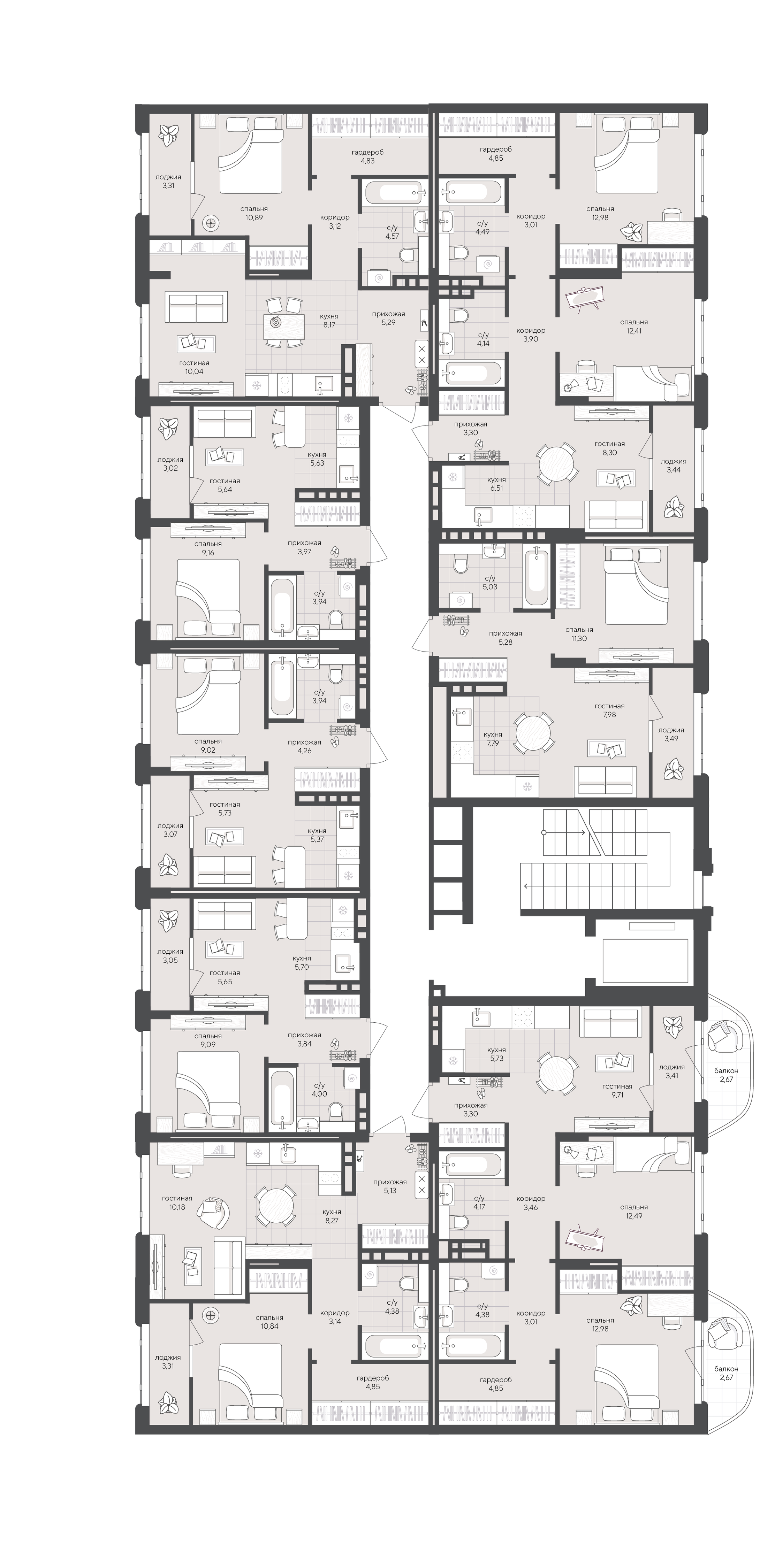 2-к 72,83&nbsp;м² — изображение 2