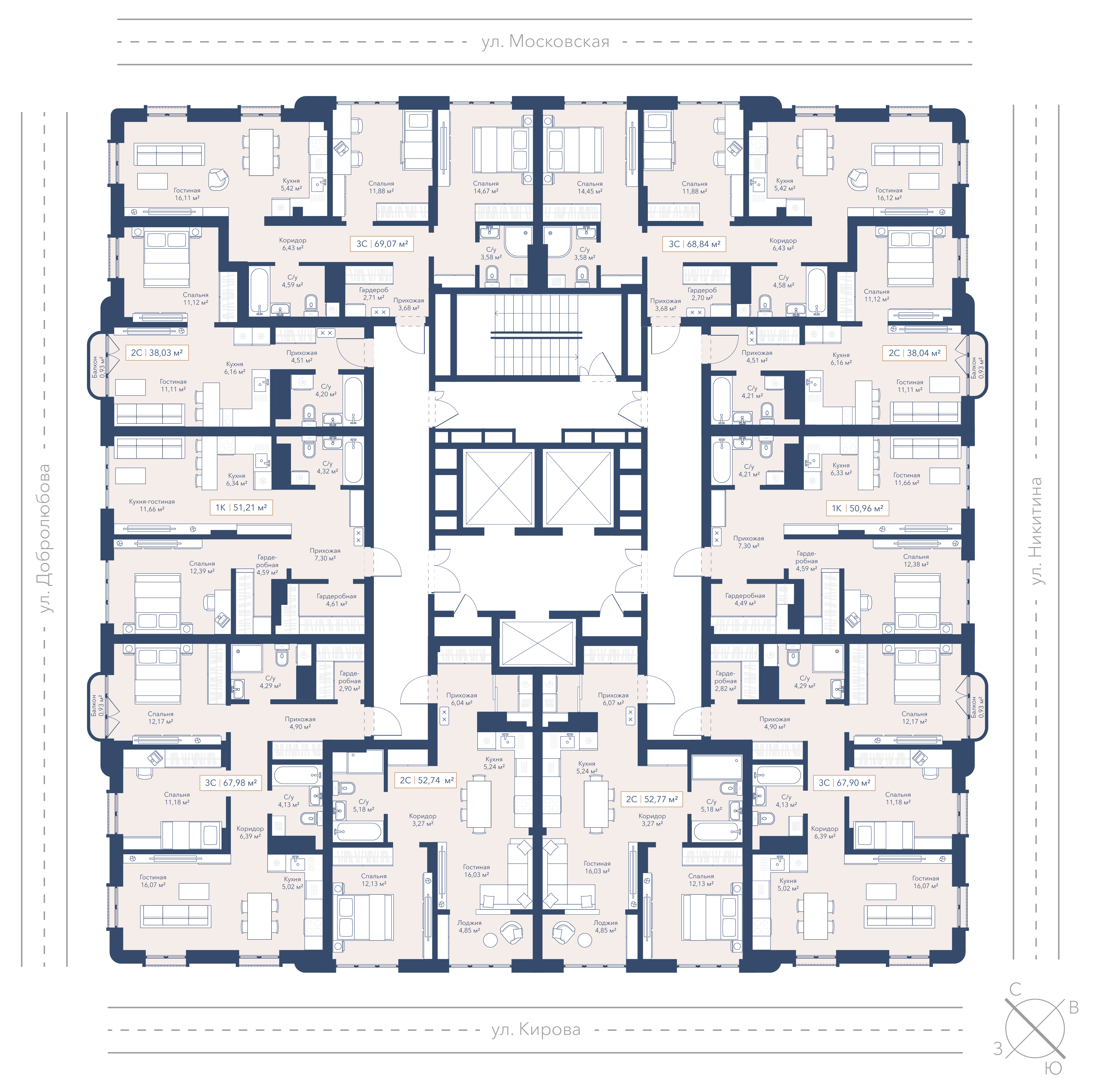 1-к 38,04&nbsp;м² — изображение 2