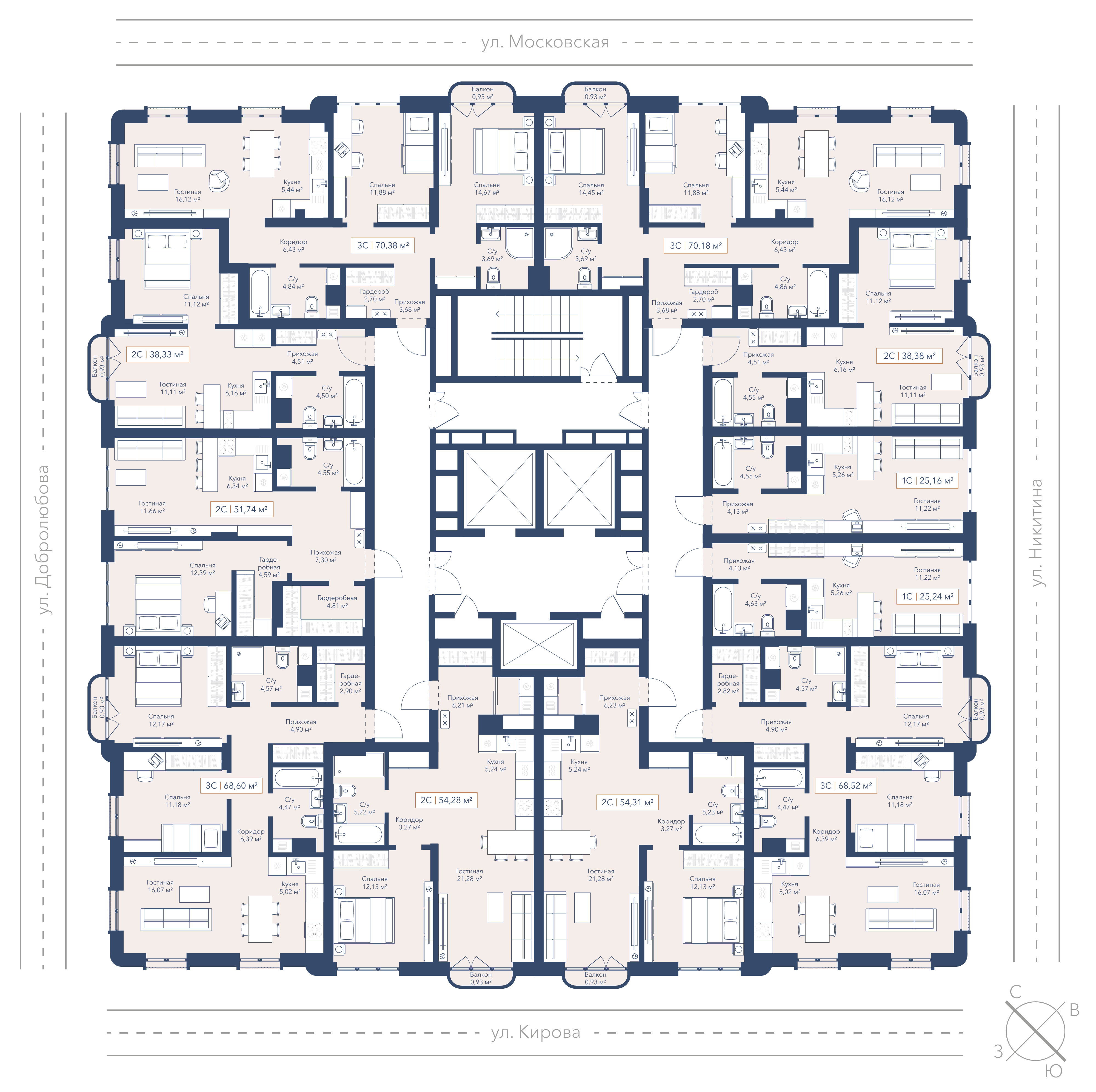 Студия 25,24&nbsp;м² — изображение 2