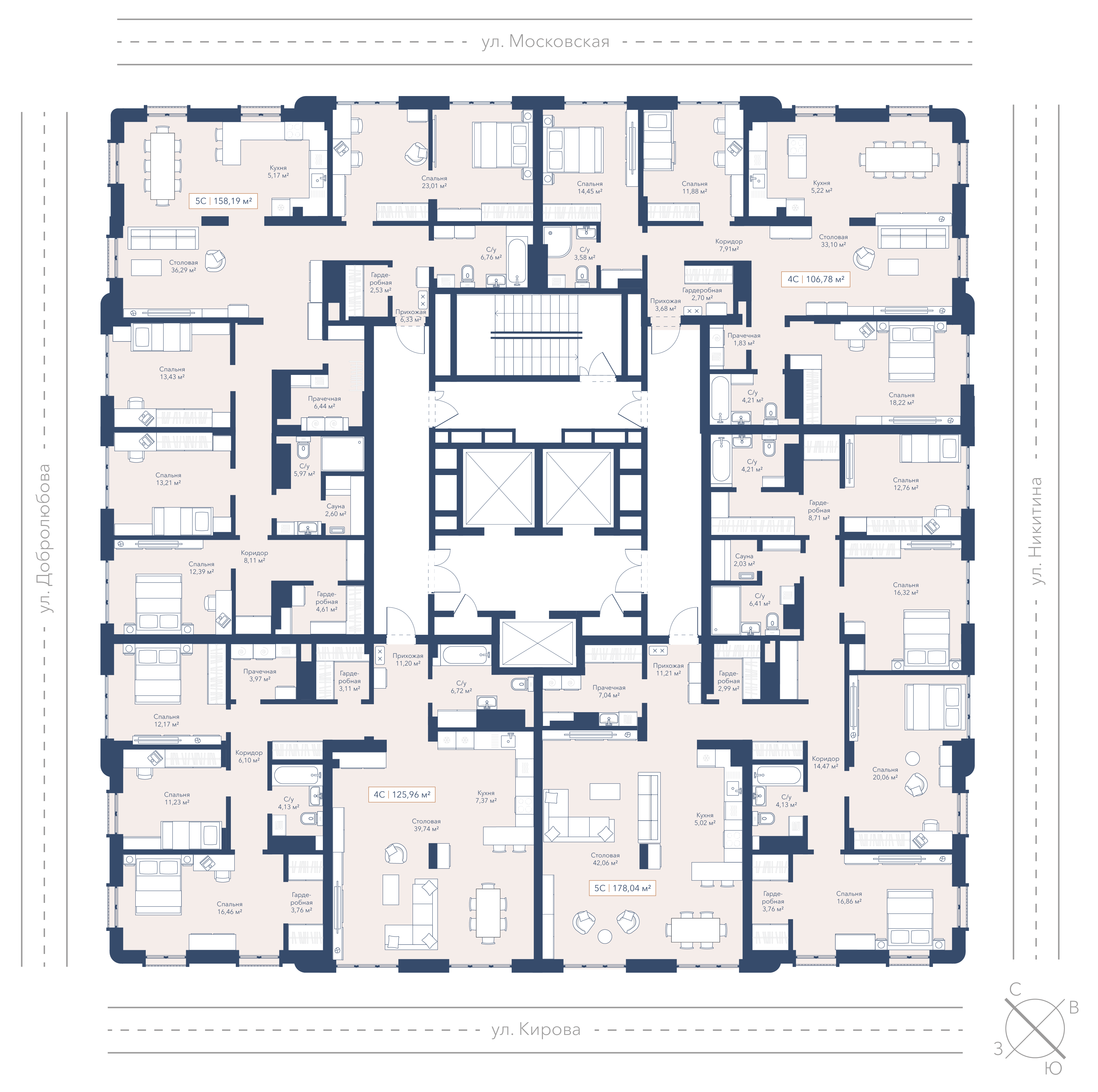 3-к 125,96&nbsp;м² — изображение 2
