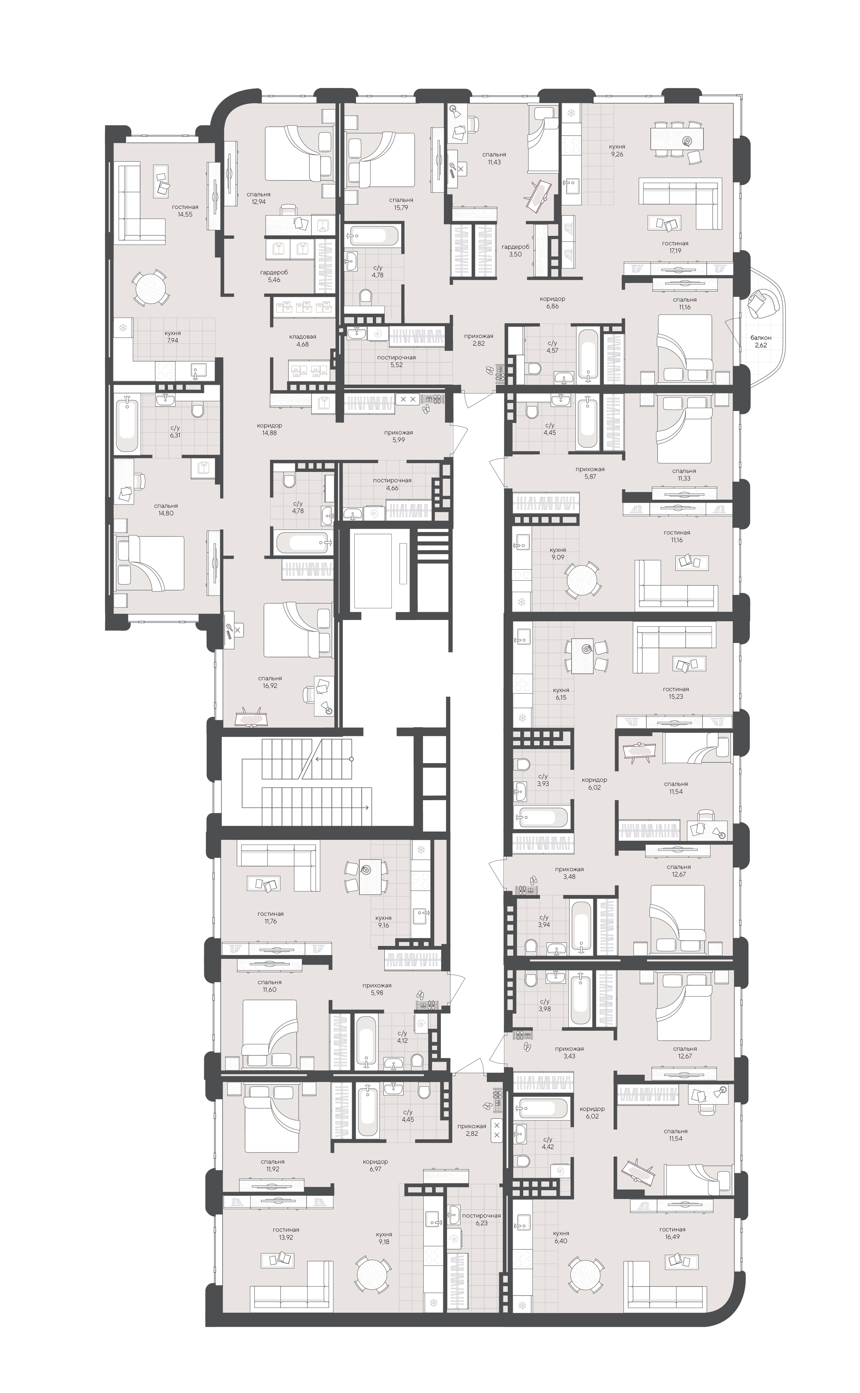 2-к 64,95&nbsp;м² — изображение 2