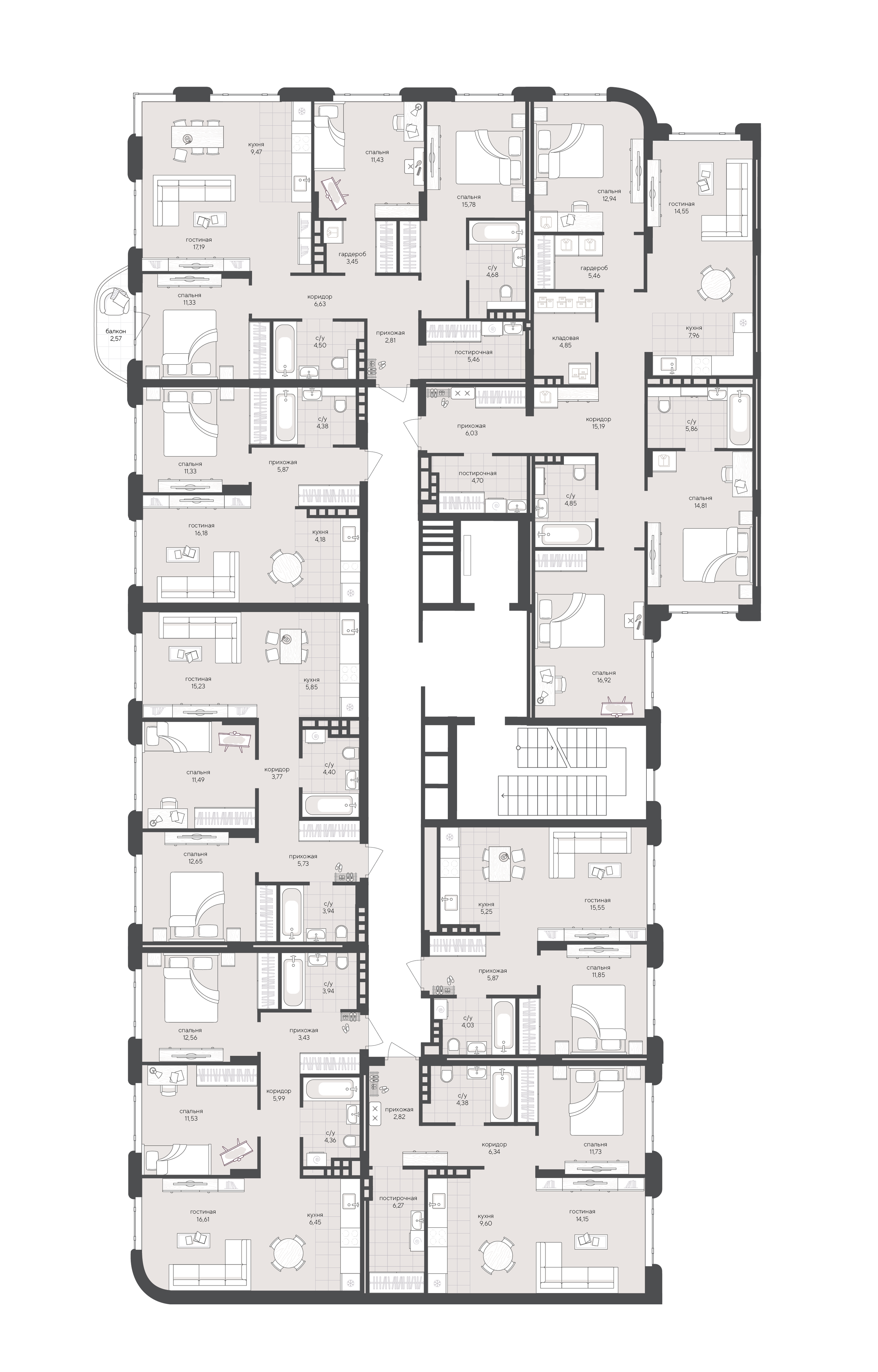 1-к 55,29&nbsp;м² — изображение 2
