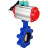 Затвор дисковый поворотный WBV1616E-2W-Fb-H Ду150 Ру16 LUG корпус - чугун QT450, диск - чугун QT450, уплотнение - EPDM, с пневмоприводом PA-DA-105 и магнитным переключателем ALS200D в Алматы