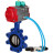 Затвор дисковый поворотный WBV1631E-2W-Fb-H Ду80 Ру16 LUG корпус - чугун QT450, диск - нержавеющая сталь 304, уплотнение - EPDM, с пневмоприводом PA-DA-083, пневмораспределителем 4V320-10 AC220V и магнитным переключателем ALS200D в Алматы