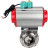 Затвор дисковый поворотный кламповый WBV3131E-2W-C-H Ду32 Ру10 корпус - пищевая нержавеющая сталь 304, уплотнение - EPDM, с пневмоприводом PA-DA-052, пневмораспределителем 4M310-08 DC24V и магнитным переключателем ALS200D в Алматы
