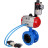 Затвор дисковый поворотный WBV1313E-2W-F-H Ду50 Ру16 фланцевый, корпус - чугун GGG40, диск - чугун GGG40, уплотнение - EPDM, с пневмоприводом PA-DA-105, пневмораспределителем 4V320-08 AC220V и БПВ AFC2000 в Алматы