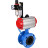 Затвор дисковый поворотный WBV1313E-2W-F-H Ду50 Ру16 фланцевый, корпус - чугун GGG40, диск - чугун GGG40, уплотнение - EPDM, с пневмоприводом PA-DA-105, пневмораспределителем 4V320-08 AC220V и БПВ AFC2000 в Алматы