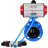 Затвор дисковый поворотный WBV1313E-2W-F-H Ду150 Ру16 фланцевый, корпус - чугун GGG40, диск - чугун GGG40, уплотнение - EPDM, с пневмоприводом PA-DA-130 и пневмораспределителем 4V320-08 AC220V в Алматы
