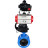 Затвор дисковый поворотный WBV1313E-2W-F-H Ду125 Ру16 фланцевый, корпус - чугун GGG40, диск - чугун GGG40, уплотнение - EPDM, с пневмоприводом PA-DA-130, БКВ APL-410N EX и ручным дублером MON1-250-T26-ISO в Алматы
