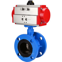 Затвор дисковый поворотный WBV1313E-2W-F-H Ду150 Ру16 фланцевый, корпус - чугун GGG40, диск - чугун GGG40, уплотнение - EPDM, с пневмоприводом PA-DA-130 двойного действия