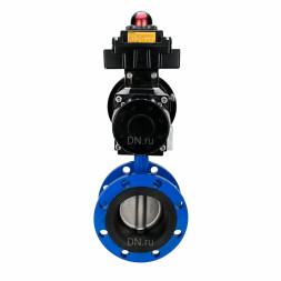 Затвор дисковый поворотный WBV1331E-2W-F-H Ду50 Ру16 фланцевый, корпус - чугун GGG40, диск - нержавеющая сталь 304, уплотнение - EPDM, с пневмоприводом PA-DA-105-1 и БКВ APL-410N EX