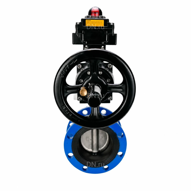 Затвор дисковый поворотный WBV1331E-2W-F-H Ду50 Ру16 фланцевый, корпус - чугун GGG40, диск - нержавеющая сталь 304, уплотнение - EPDM, с пневмоприводом PA-DA-105-1 и БКВ APL-410N EX в Алматы