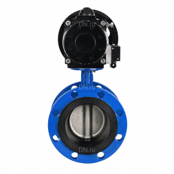 Затвор дисковый поворотный WBV1331E-2W-F-H Ду100 Ру16 фланцевый, корпус - чугун GGG40, диск - нержавеющая сталь 304, уплотнение - EPDM, с пневмоприводом PA-DA-105-1 и пневмораспределителем 4M310-08 AC220V
