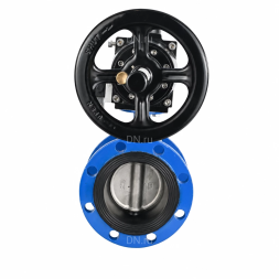 Затвор дисковый поворотный WBV1331E-2W-F-H Ду100 Ру16 фланцевый, корпус - чугун GGG40, диск - нержавеющая сталь 304, уплотнение - EPDM, с пневмоприводом PA-DA-105-1 и пневмораспределителем 4M310-08 AC220V