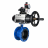 Затвор дисковый поворотный WBV1331E-2W-F-H Ду50 Ру16 фланцевый, корпус - чугун GGG40, диск - нержавеющая сталь 304, уплотнение - EPDM, с пневмоприводом PA-DA-105-1, 4M310-08 AC220V, APL-210N и AFC2000 в Алматы