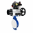 Затвор дисковый поворотный WBV3434Pf-2W-Fb-R Ду200 Ру16, корпус - угл. сталь WCB, диск - угл. сталь WCB, футерованный PTFE, уплотнение - PTFE, с пневмоприводом PA-DA-105-1, пневмораспределителем 4M310-08 DC24V, БКВ APL-510N EX и БПВ AFC2000 в Алматы