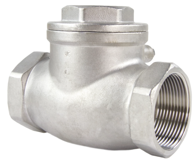 Клапан обратный VC3232P-T 3″ Ду80 Ру16 муфтовый, поворотный, корпус - нержавеющая сталь, диск - нержавеющая сталь, уплотнение - PTFE в Алматы