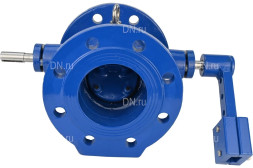 Клапан обратный VCD1414E-F Ду150 Ру10 с наклонным диском и противовесом, фланцевый, поворотный, корпус - чугун, диск - чугун, уплотнение - EPDM