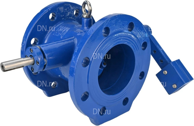Клапан обратный VCD1414E-F Ду150 Ру10 с наклонным диском и противовесом, фланцевый, поворотный, корпус - чугун, диск - чугун, уплотнение - EPDM в Алматы