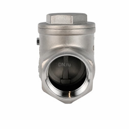 Клапан обратный VCT3131-T 2 1/2 Ду65 Ру16 ZGY резьбовой, поворотный, корпус - нержавеющая сталь CF8/AISI 304, диск - нержавеющая сталь CF8/AISI 304, уплотнение - PTFE