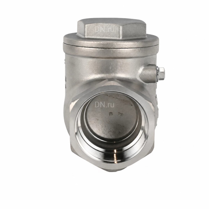 Клапан обратный VCT3131-T 2 1/2 Ду65 Ру16 ZGY резьбовой, поворотный, корпус - нержавеющая сталь CF8/AISI 304, диск - нержавеющая сталь CF8/AISI 304, уплотнение - PTFE в Алматы