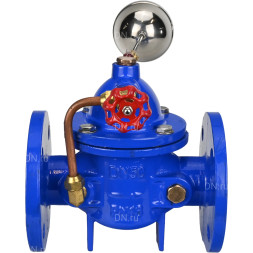 Регулятор пилотного типа поплавковый PVF8-1331RR-F Ду50 Ру16, мембранный, корпус - чугун GGG40, диск - нержавеющая сталь 304, уплотнение - натуральный каучук, присоединение - фланцевое