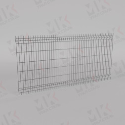 3Д забор серый (RAL 7004) 2500х2500х1.5 Light