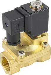Клапан электромагнитный VS400-ET-NC-220VAC 3/4″ Ду20 Ру16, соленоидный двухходовой, корпус - латунь, уплотнение - EPDM, резьбовой, нормально-закрытый, пилотный, катушка - 220В
