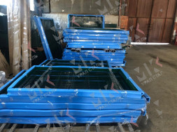 Калитка для 3д забора зеленая (RAL 6005) 1500х1000 мм без замка