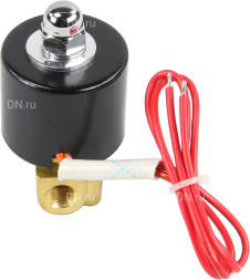 Клапан электромагнитный VS100-ET-NC-220VAC 1/8″ Ду6 Ру10, соленоидный двухходовой, корпус - латунь, уплотнение - EPDM, резьбовой, нормально-закрытый, прямого действия, катушка - 220В