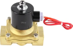 Клапан электромагнитный VS100-NT-NC-220VAC 1″ Ду25 Ру10, соленоидный двухходовой, корпус - латунь, уплотнение - NBR, резьбовой, нормально-закрытый, прямого действия, катушка - 220В