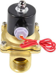 Клапан электромагнитный VS100-NT-NC-220VAC 1″ Ду25 Ру10, соленоидный двухходовой, корпус - латунь, уплотнение - NBR, резьбовой, нормально-закрытый, прямого действия, катушка - 220В