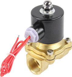 Клапан электромагнитный VS100-VT-NC-220VAC 3/4″ Ду20 Ру10, соленоидный двухходовой, корпус - латунь, уплотнение - Viton, резьбовой, нормально-закрытый, прямого действия, катушка - 220В
