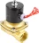 Клапан электромагнитный VS100-VT-NC-220VAC 1 1/4″ Ду32 Ру10, соленоидный двухходовой, корпус - латунь, уплотнение - Viton, резьбовой, нормально-закрытый, прямого действия, катушка - 220В в Алматы