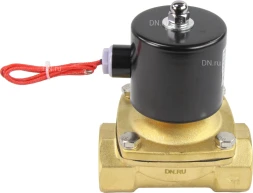Клапан электромагнитный VS100-ET-NC-24VDC 1 1/2″ Ду40 Ру10, соленоидный двухходовой, корпус - латунь, уплотнение - EPDM, резьбовой, нормально-закрытый, прямого действия, катушка - 24В