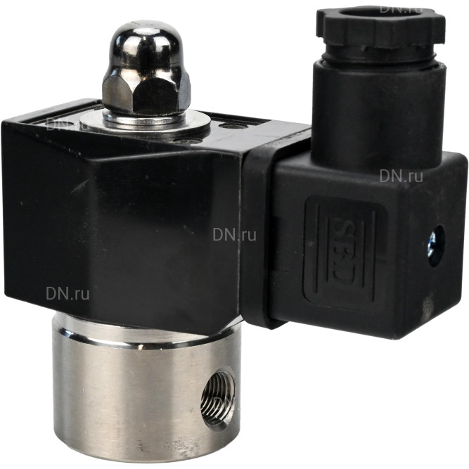 Клапан электромагнитный VS331-ET-NC-220VAC 1/8″ Ду6 Ру10, соленоидный двухходовой, корпус - нержавеющая сталь 304, уплотнение - EPDM, резьбовой, нормально-закрытый, прямого действия, катушка - 220В в Алматы