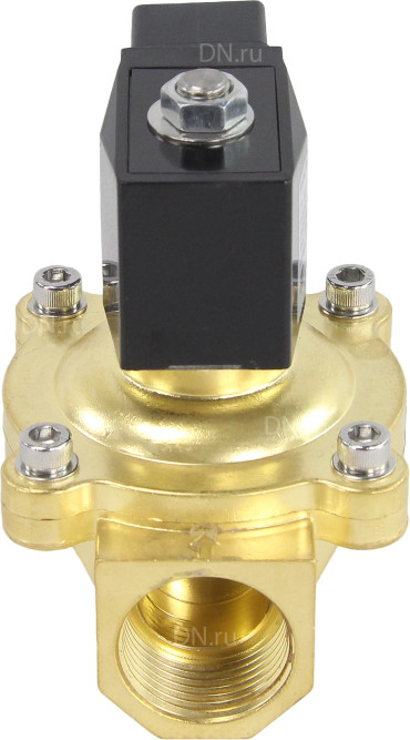Клапан электромагнитный VS200-NT-NC-220VAC 1″ Ду25 Ру10, соленоидный двухходовой, корпус - латунь, уплотнение - NBR, резьбовой, нормально-закрытый, прямого действия, катушка - 220В в Алматы