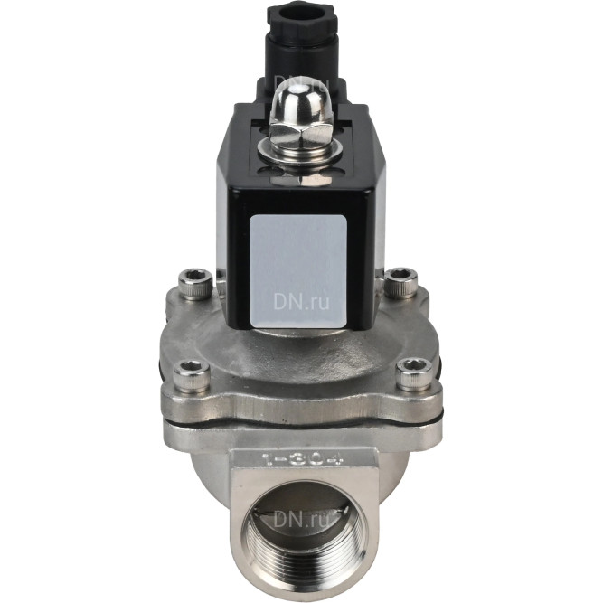 Клапан электромагнитный VS331-VT-NC-24VAC 1 1/4″ Ду32 Ру10 прямого действия двухходовой, корпус - сталь нержавеющая 304, присоединение - внутренняя резьба, уплотнение - VITON, нормально-закрытый, катушка - 24 В AC в Алматы