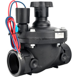 Клапан электромагнитный VS1141-NT-NC-24VDC 3/4″ Ду20 Ру10 соленоидный двухходовой пилотного действия, корпус - пластик PA66, уплотнение - NBR, внутренняя резьба, нормально закрытый (НЗ), катушка 24В DC