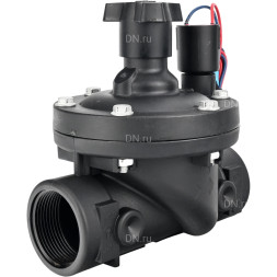 Клапан электромагнитный VS1141-NT-NC-24VDC 3/4″ Ду20 Ру10 соленоидный двухходовой пилотного действия, корпус - пластик PA66, уплотнение - NBR, внутренняя резьба, нормально закрытый (НЗ), катушка 24В DC