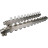 Коллекторная группа GC4-31-11 1″ Ду25 Ру10 отводов — 11, в сборе с терморегулирующими клапанами и запорно-балансировочными клапанами, дренажным краном и воздухоотводчиком, с заглушками, без переходников, корпус - нержавеющая сталь AISI 304 в Алматы