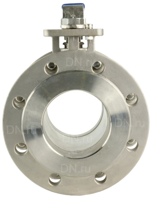 Кран шаровой BV3232P(2pc)-FP-F-ISO-H Ду100 Ру16, корпус - нержавеющая сталь 316, уплотнение - PTFE, полнопроходной фланцевый с ISO-фланцем и рукояткой, 17х17, F07/F10 в Алматы