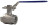 Кран шаровой BV3232P(2pc)-FP-T-ISO-H Ду40 Ру63 полнопроходной двухходовой, нержавеющая сталь 316, внутренняя резьба, уплотнение - PTFE, с ISO-фланцем и рукояткой, 14х14, F05/F07 в Алматы
