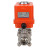 Кран шаровой BV3232P(3pc)-FP-W-ISO-H Ду20 Ру63 полнопроходной двухходовой, нержавеющая сталь SS316, под приварку, уплотнение - PTFE, с 1/4-оборотным электроприводом QT-N-003EM-O1-220VAC-У1 MINI в Алматы