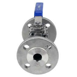 Кран шаровой BV3232P(3pc)-FP-F-ISO-H Ду50 Ру40, полнопроходной, трехсоставной, нержавеющая сталь 316, уплотнение - PTFE, фланцевый, с ISO-фланцем,  14х14,  F05/F07