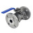 Кран шаровой BV3232P(3pc)-FP-F-ISO-H Ду50 Ру40, полнопроходной, трехсоставной, нержавеющая сталь 316, уплотнение - PTFE, фланцевый, с ISO-фланцем,  14х14,  F05/F07 в Алматы
