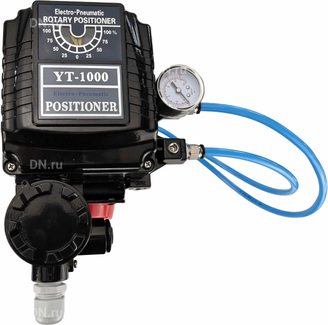 Кран шаровой BV3232P(4pc)-SP-3WL-T-ISO-H Ду65 Ру40 стандартнопроходной 3-ходовой, L-тип, нерж. сталь SS316, внутренняя резьба, PTFE, с пн.приводом PA-DA-083 двойного действия и электропневматич. позиционером YT-1000RSN без обратной связи в Алматы