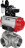 Кран шаровой BV3232P(4pc)-SP-3WL-T-ISO-H Ду25 Ру63 стандартнопроходной трехходовой L-тип, нержавеющая сталь SS316, внутренняя резьба, уплотнение - PTFE, пн.приводом PA-DA-052, пн.распределителем 4M310-08 DC24V, БКВ APL-210N и БПВ AFC2000 в Алматы