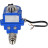 Кран шаровой BV3232P(2pc)-FP-T-ISO-H Ду20 Ру63 полнопроходной двухходовой, нержавеющая сталь SS316, внутренняя резьба, уплотнение - PTFE, с электроприводом четвертьоборотным QT-N-003EM-O1-12VDC-У1 blue в Алматы